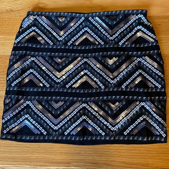 Express XS sequin bodycon skirt - Picture 1 of 3